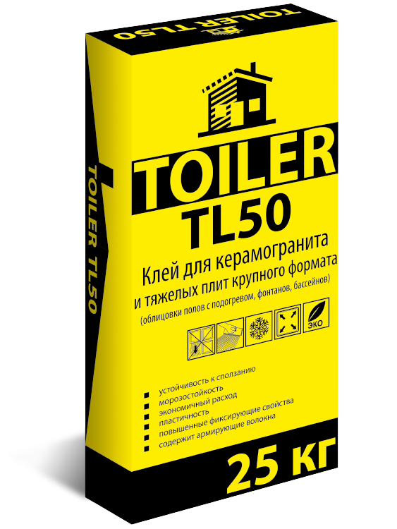 Тойлер TL-50 клей д/плитки  25кг